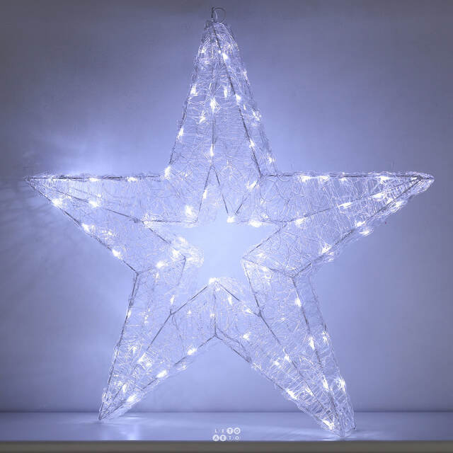 Cветодиодная звезда Селестия 90 см, 100 холодных белых LED ламп, IP44 Winter Deco