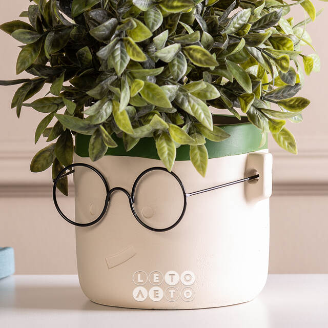 Декоративное кашпо Harry Potter: Smile 13*12 см зеленое Ideas4Seasons