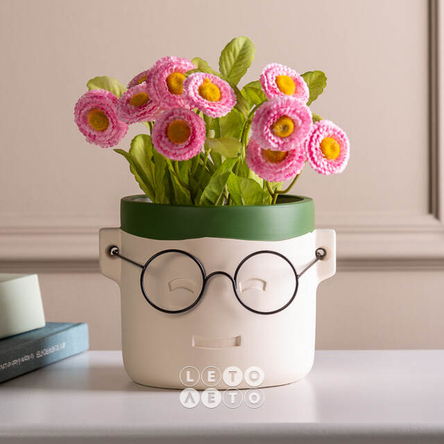 Декоративное кашпо Harry Potter: Happy 13*12 см зеленое Ideas4Seasons