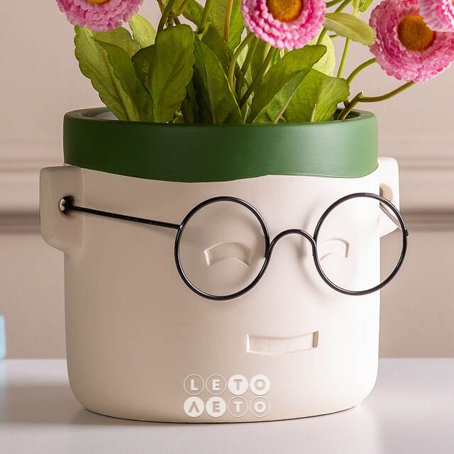 Декоративное кашпо Harry Potter: Happy 13*12 см зеленое Ideas4Seasons