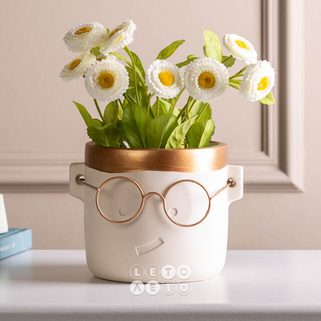 Декоративное кашпо Harry Potter: Smile 13*12 см золотое Ideas4Seasons