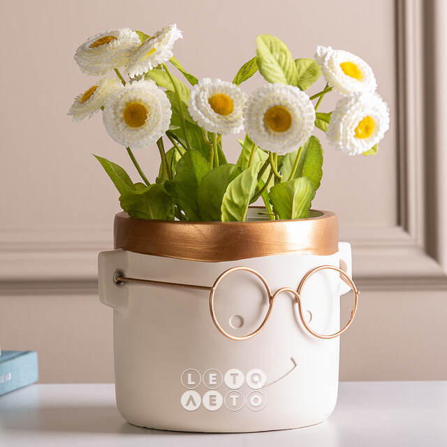 Декоративное кашпо Harry Potter: Smile 13*12 см золотое Ideas4Seasons