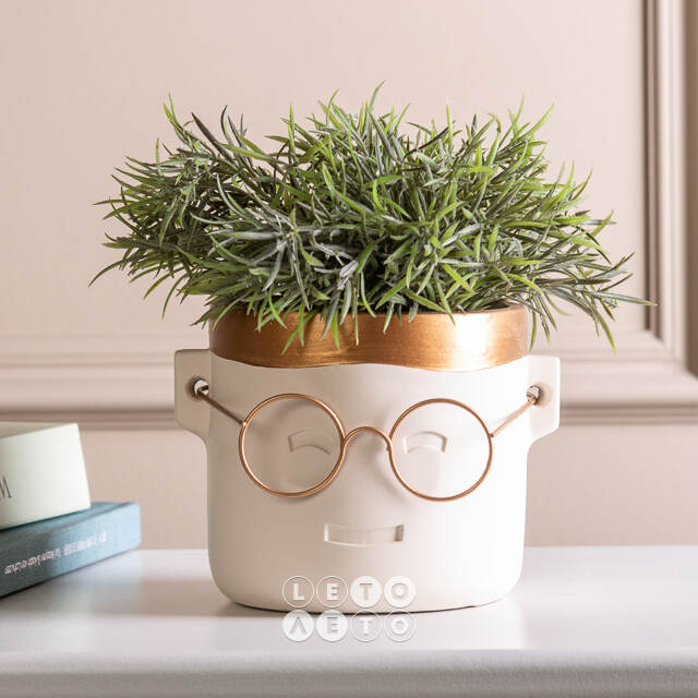 Декоративное кашпо Harry Potter: Happy 13*12 см золотое Ideas4Seasons
