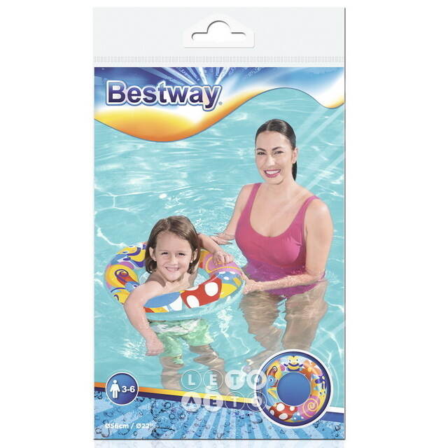 Надувной круг Пчелки на Гавайях 56 см Bestway