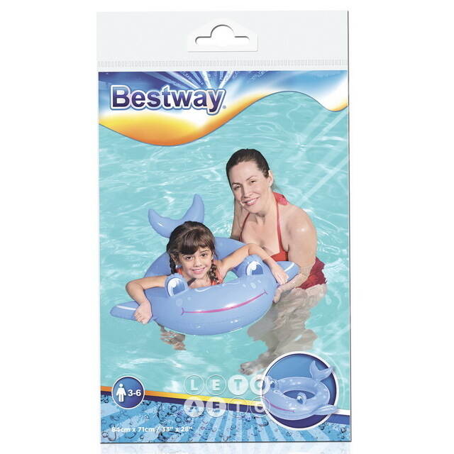 Детский надувной круг Кит 84*71 см Bestway