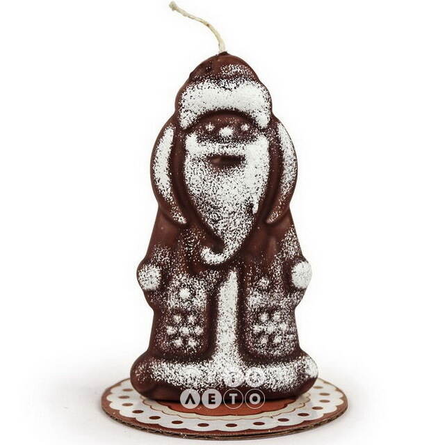 Ароматическая свеча Дед Мороз - Choco Collection 13 см Омский Свечной