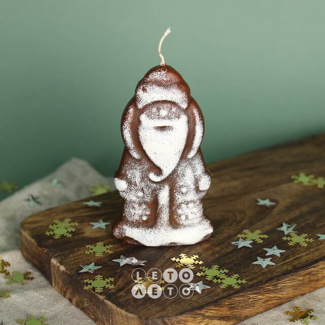 Ароматическая свеча Дед Мороз - Choco Collection 13 см Омский Свечной