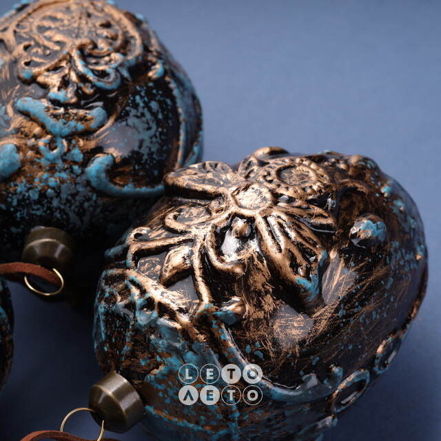Набор стеклянных елочных игрушек Яйца - Cibiana di Cadore 10 см, 6 шт, подвеска Winter Deco
