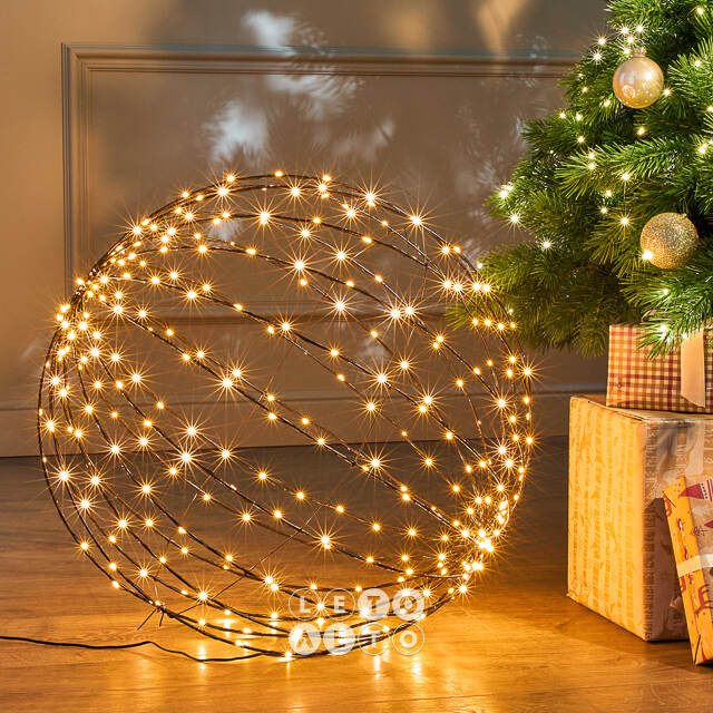 Светодиодный шар Cielo Stellato 50 см, 320 теплых белых LED ламп, таймер, IP44 Winter Deco