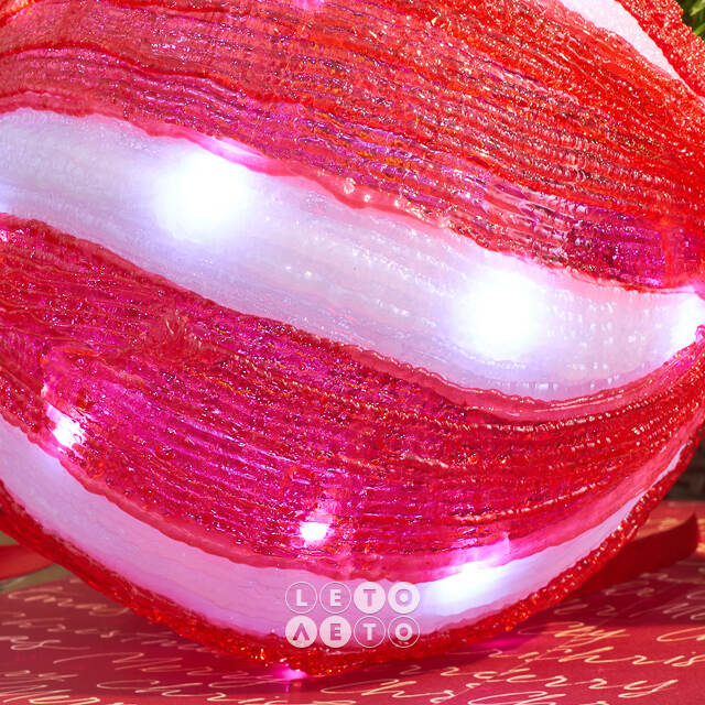 Светодиодная фигура Конфетка - Bonne Аnnee 40 см, 40 холодных белых LED ламп, акрил, IP44 Winter Deco