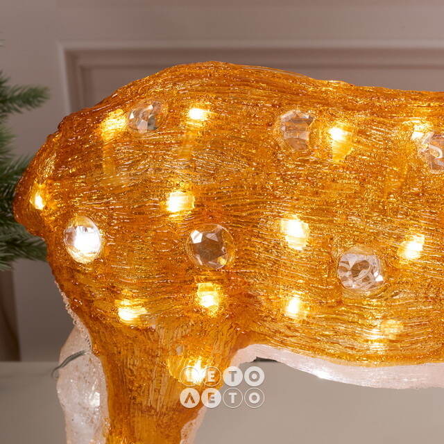 Светодиодный Олень Малышка Лана 54 см, 70 теплых белых LED ламп, акрил, IP44 Winter Deco