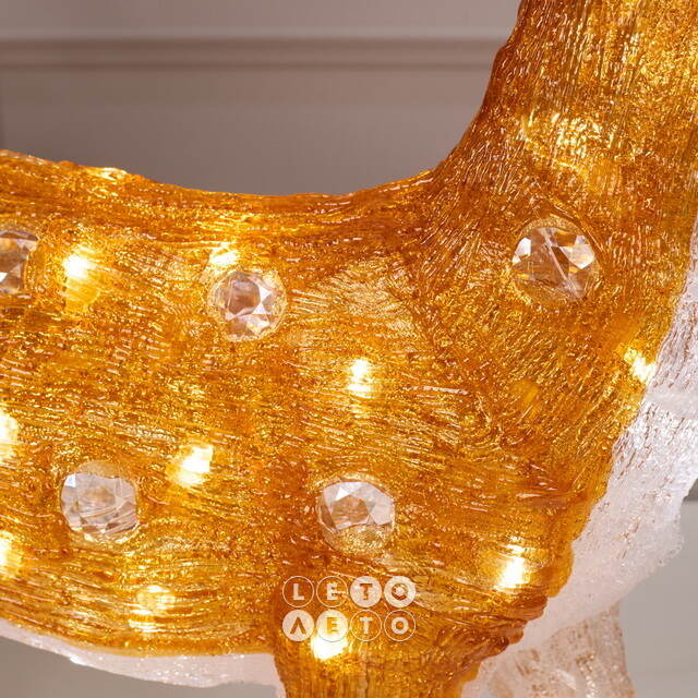 Светодиодный Олень Малышка Лана 54 см, 70 теплых белых LED ламп, акрил, IP44 Winter Deco