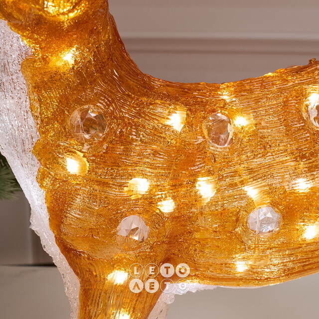 Светодиодный Олень Малышка Лана 54 см, 70 теплых белых LED ламп, акрил, IP44 Winter Deco