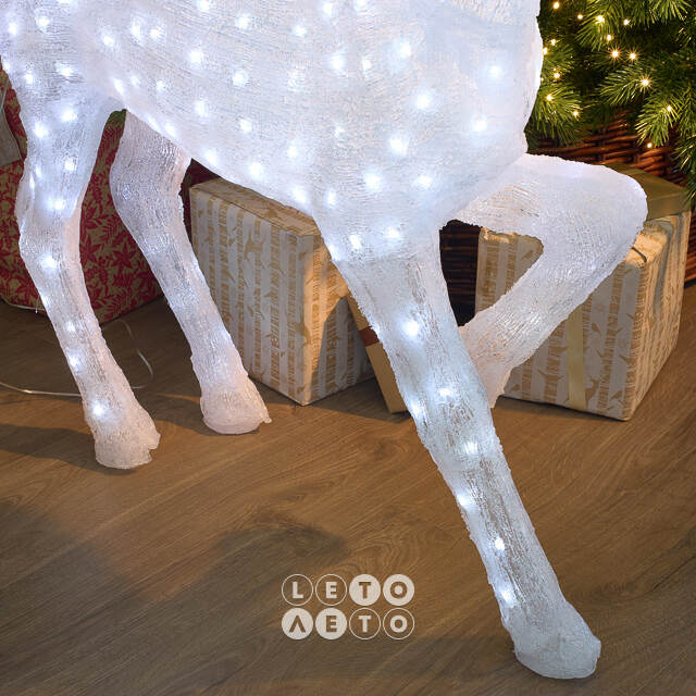 Светодиодный Олень Дартон 144 см, 300 холодных белых LED ламп, акрил, IP44 Winter Deco