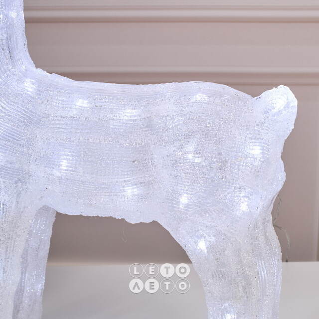 Светодиодная фигура Олень Фейт 62 см, 80 холодных белых LED ламп, акрил, IP44 Winter Deco