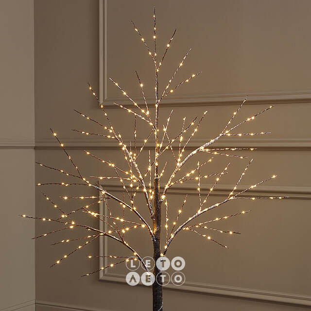 Светодиодное дерево Cunnington 120 см, 300 теплых белых микро LED ламп, IP44 Winter Deco