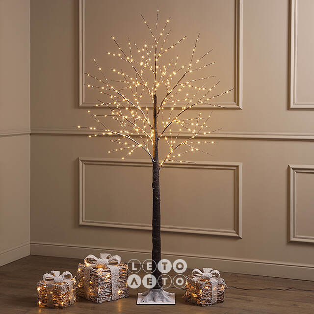 Светодиодное дерево Cunnington 150 см, 400 теплых белых микро LED ламп, IP44 Winter Deco