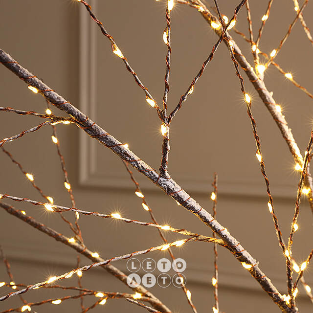 Светодиодное дерево Cunnington 180 см, 600 теплых белых микро LED ламп, IP44 Winter Deco