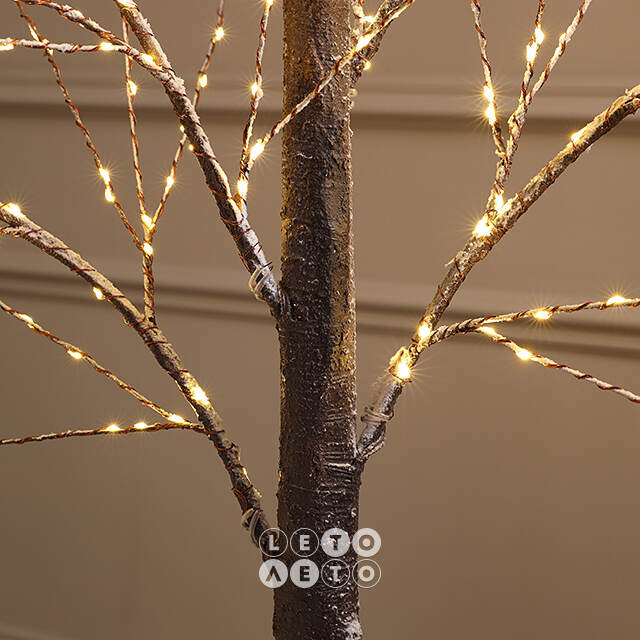 Светодиодное дерево Cunnington 180 см, 600 теплых белых микро LED ламп, IP44 Winter Deco