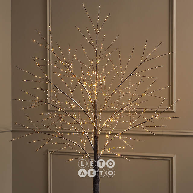 Светодиодное дерево Cunnington 180 см, 600 теплых белых микро LED ламп, IP44 Winter Deco