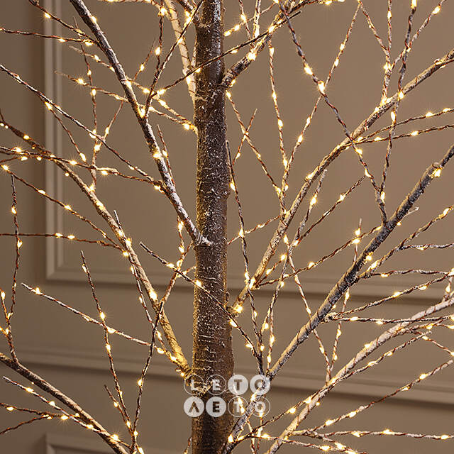 Светодиодное дерево Cunnington 210 см, 750 теплых белых микро LED ламп, IP44 Winter Deco