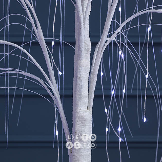 Светодиодное дерево Ива Basildon 120 см, 140 холодных белых микро LED ламп, IP44 Winter Deco