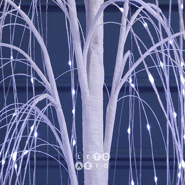 Светодиодное дерево Ива Basildon 150 см, 400 холодных белых микро LED ламп, IP44 Winter Deco