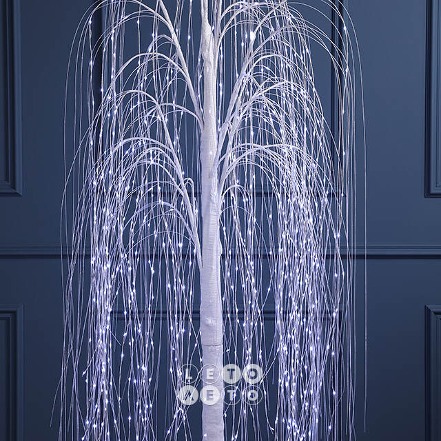 Светодиодное дерево Ива Basildon 180 см, 864 холодных белых микро LED ламп, IP44 Winter Deco