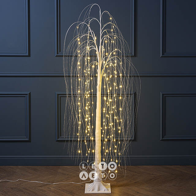 Светодиодное дерево Ива Barnsley 150 см, 220 теплых белых LED ламп, IP44 Winter Deco