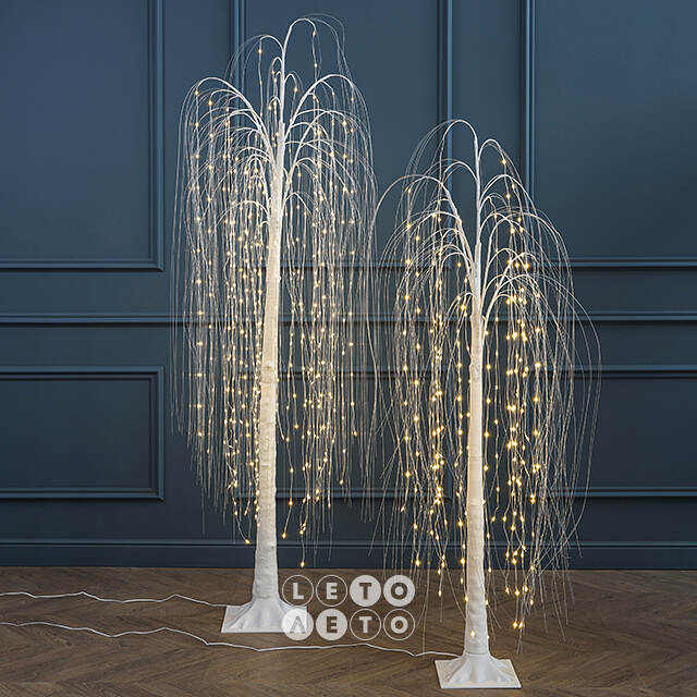 Светодиодное дерево Ива Barnsley 180 см, 432 теплых белых LED ламп, IP44 Winter Deco