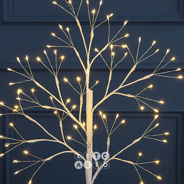 Светодиодное дерево Buckington 55 см, 80 теплых белых LED ламп, IP44 Winter Deco