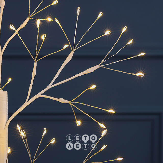 Светодиодное дерево Buckington 55 см, 80 теплых белых LED ламп, IP44 Winter Deco