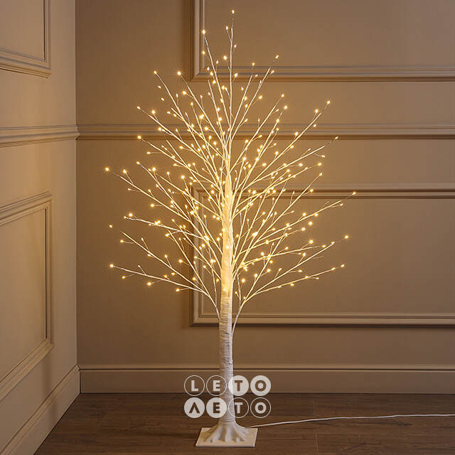 Светодиодное дерево Edinburgh 120 см, 288 теплых белых LED ламп с мерцанием, IP44 Winter Deco