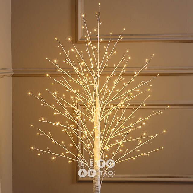 Светодиодное дерево Edinburgh 120 см, 288 теплых белых LED ламп с мерцанием, IP44 Winter Deco