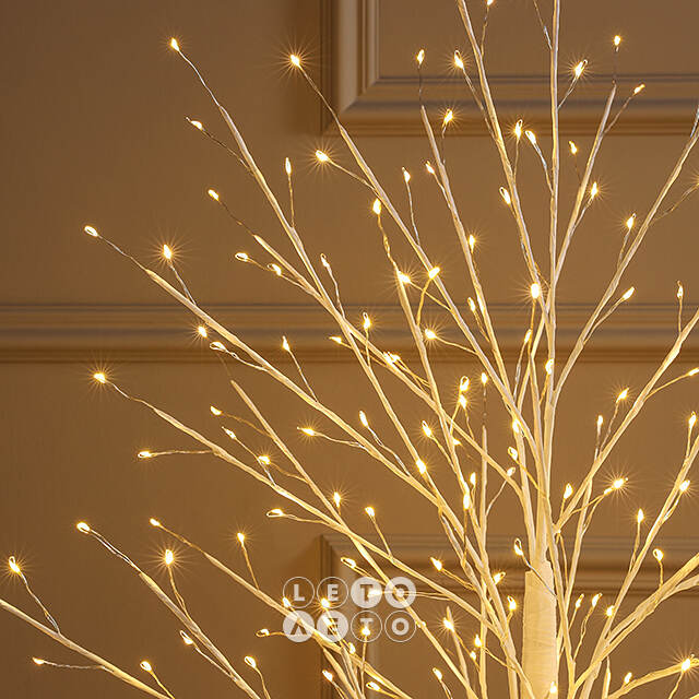 Светодиодное дерево Edinburgh 120 см, 288 теплых белых LED ламп с мерцанием, IP44 Winter Deco