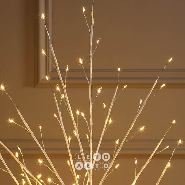 Светодиодное дерево Edinburgh 120 см, 288 теплых белых LED ламп с мерцанием, IP44 Winter Deco