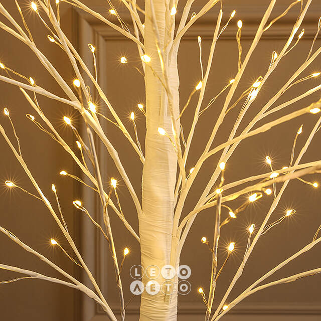 Светодиодное дерево Edinburgh 120 см, 288 теплых белых LED ламп с мерцанием, IP44 Winter Deco