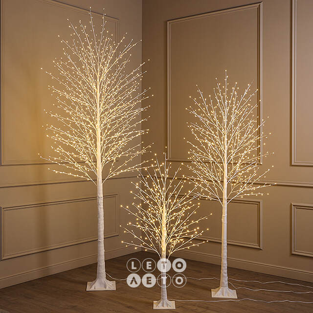 Светодиодное дерево Edinburgh 180 см, 576 теплых белых LED ламп с мерцанием, IP44 Winter Deco