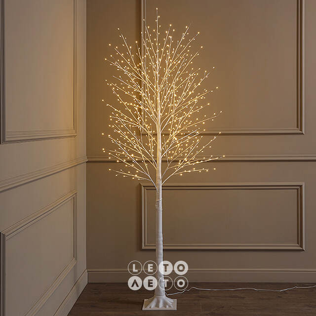 Светодиодное дерево Edinburgh 180 см, 576 теплых белых LED ламп с мерцанием, IP44 Winter Deco