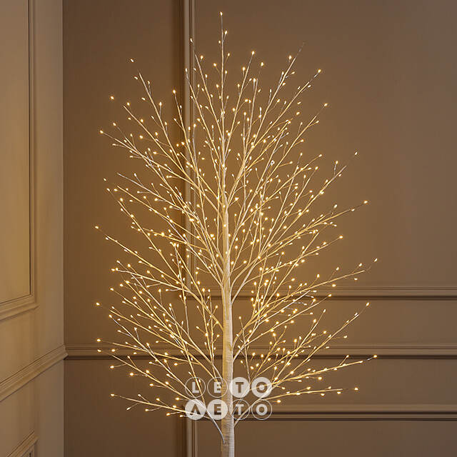 Светодиодное дерево Edinburgh 180 см, 576 теплых белых LED ламп с мерцанием, IP44 Winter Deco