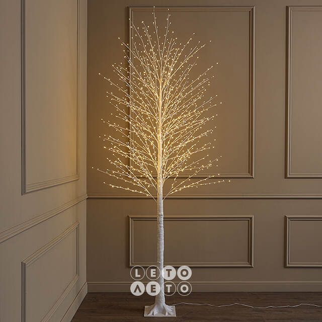 Светодиодное дерево Edinburgh 240 см, 1152 теплых белых LED ламп с мерцанием, IP44 Winter Deco