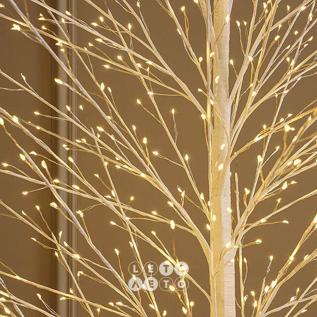 Светодиодное дерево Edinburgh 240 см, 1152 теплых белых LED ламп с мерцанием, IP44 Winter Deco
