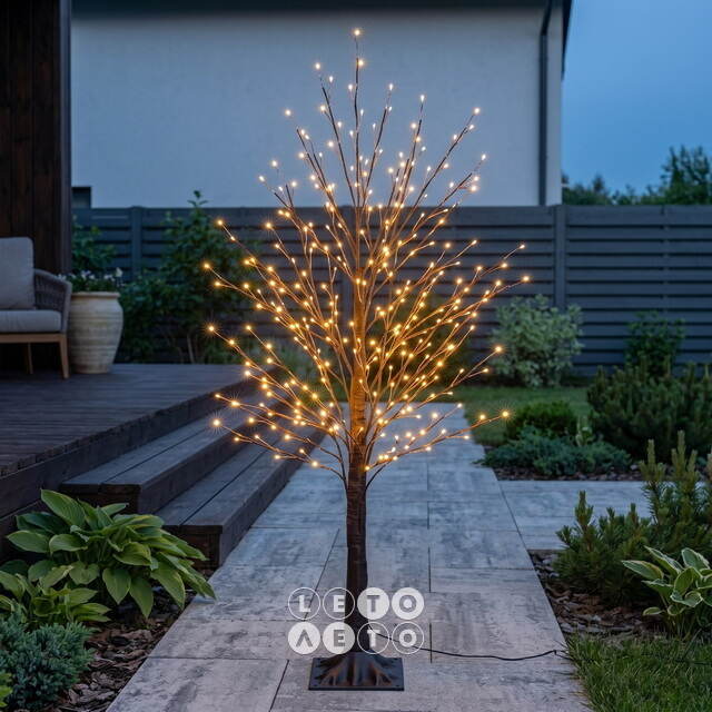 Светодиодное дерево Уиллитон 120 см, 288 теплых белых LED ламп, IP44 Winter Deco