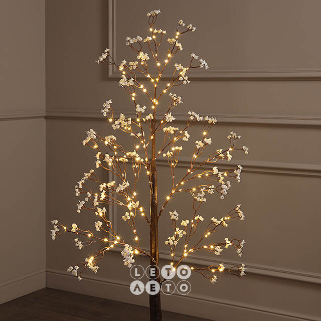 Светодиодное дерево Glenrothes 120 см, 150 теплых белых LED ламп, IP44 Winter Deco