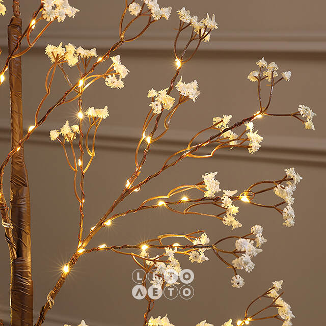 Светодиодное дерево Glenrothes 120 см, 150 теплых белых LED ламп, IP44 Winter Deco