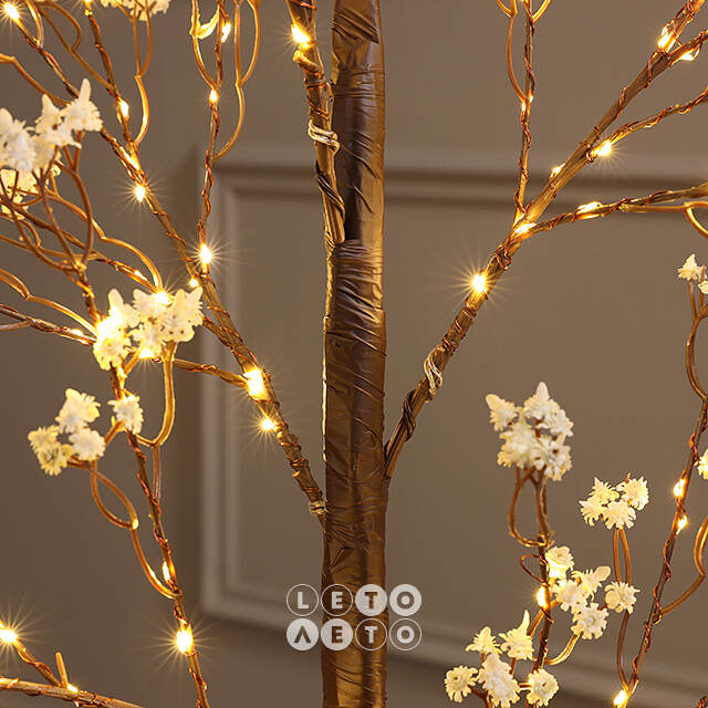 Светодиодное дерево Glenrothes 120 см, 150 теплых белых LED ламп, IP44 Winter Deco