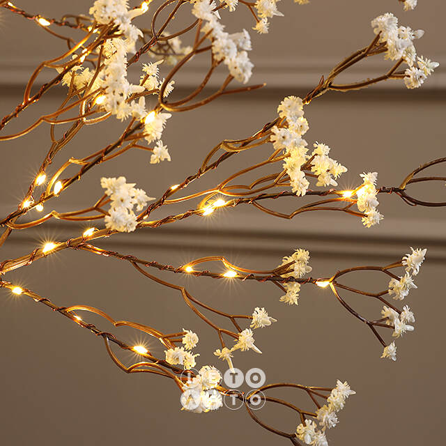 Светодиодное дерево Glenrothes 150 см, 300 теплых белых LED ламп, IP44 Winter Deco