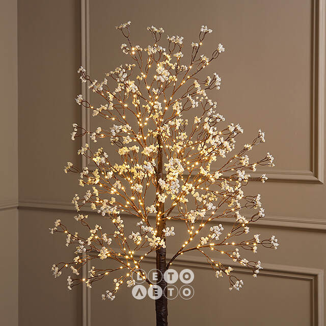 Светодиодное дерево Glenrothes 180 см, 400 теплых белых LED ламп, IP44 Winter Deco