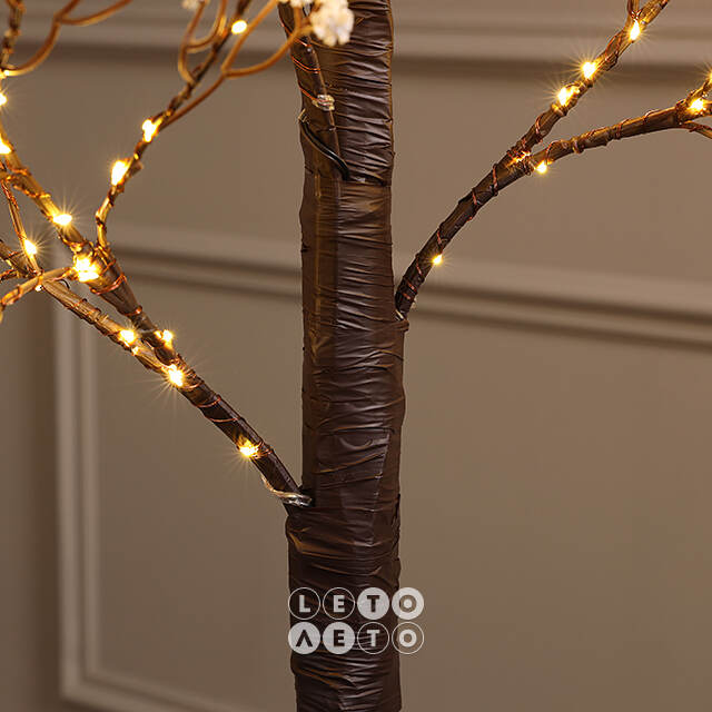Светодиодное дерево Glenrothes 180 см, 400 теплых белых LED ламп, IP44 Winter Deco