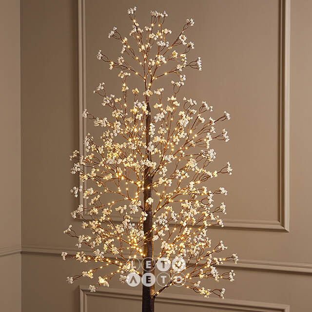 Светодиодное дерево Glenrothes 210 см, 500 теплых белых LED ламп, IP44 Winter Deco